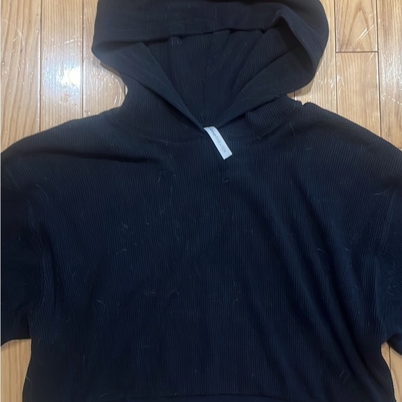 Aritzia the group Babaton black waffle hoodie! - Picture 2 of 3